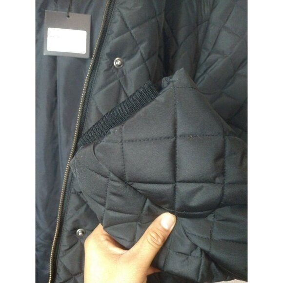 BGSD Mid Length Black Winter Ladies Jacket Size XL, adjustable waist - Picture 10 of 11